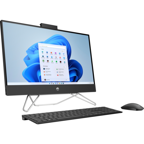 HP DTR 23.8" FHD Pavilion AllinOne 24-cb0000nb AMD Ryzen 5 5500U 8G 512G SSD W11 NL-F / Zwart / Ontsp / AMD