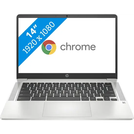 HP NBR 14.0" FHD Cel N4020 4G 64G eMMC Chrome NL 14a-na0741nd / Zilver / Ontsp / GMA