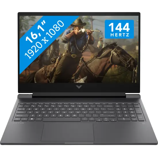 HP NBR 16.1" FHD AMD Ryzen 7 7840HS 16G 512G SSD W11 NL 16-s0976nd / Zwart / Ontsp / 8Gb RTX4070