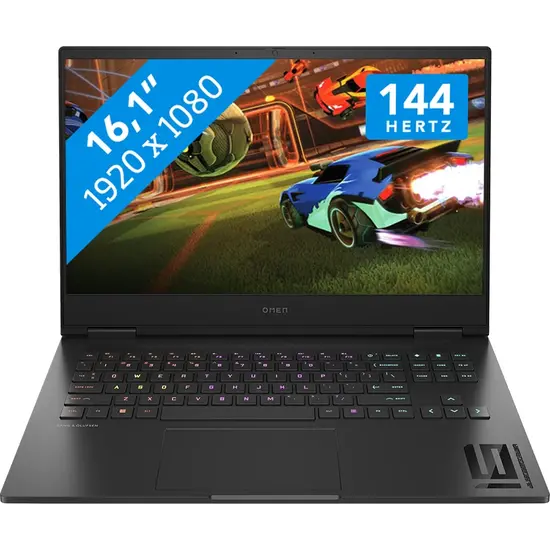 HP NBR 16.1" FHD PC i7-13620H 16G 512G SSD W11 NL Omen 16-wd0973nd / Zwart / Ontsp / 8Gb RTX4060