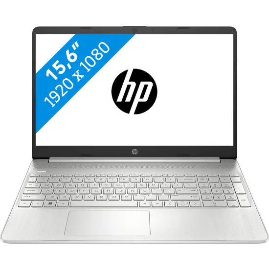 HP NBR 15.6" FHD AMD Ryzen 5 5500U 16G 512G SSD W11 NL 15s-eq2956nd / Zilver / Ontsp / AMD