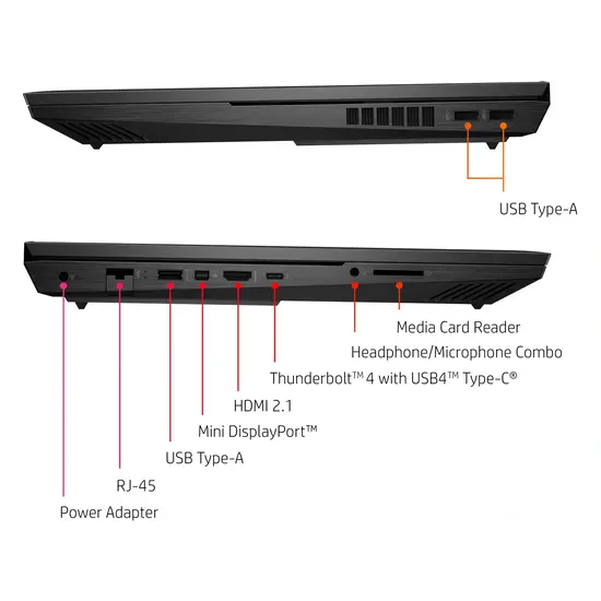 HP NBR 17.3" QHD PC i7-13700HX 16G 1T SSD W11 NL Omen 17-cm2630nd / Zwart / Ontsp / 8Gb RTX4070