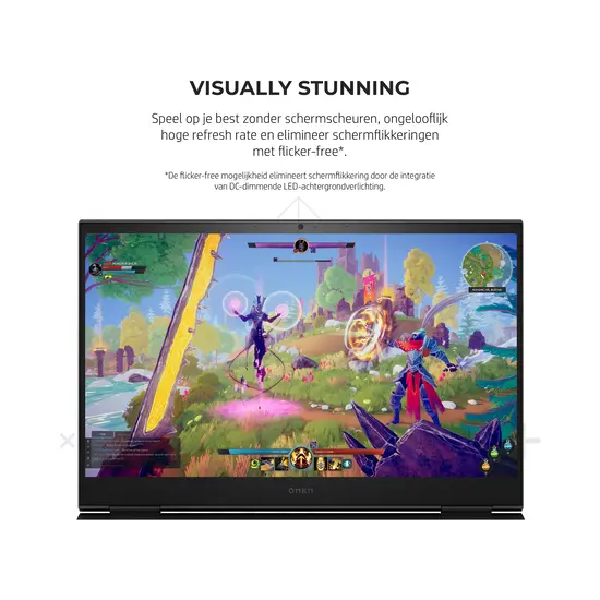 HP NBR 17.3" QHD PC i7-13700HX 16G 1T SSD W11 NL Omen 17-cm2630nd / Zwart / Ontsp / 8Gb RTX4070