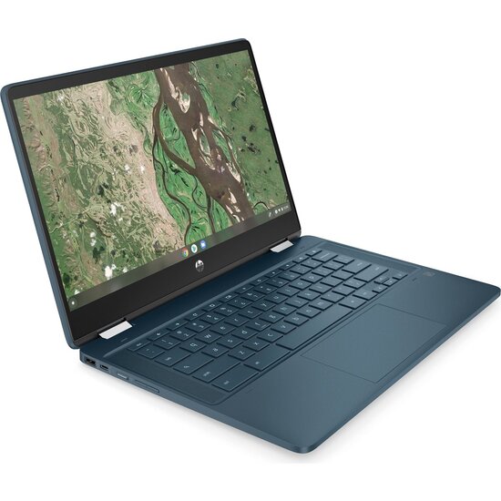 HP NBR 14.0" FHD Pent Silver N6000 8G 128G eMMC Chrome NL TS x360 14b-cb0970nd / Blauw / GMA