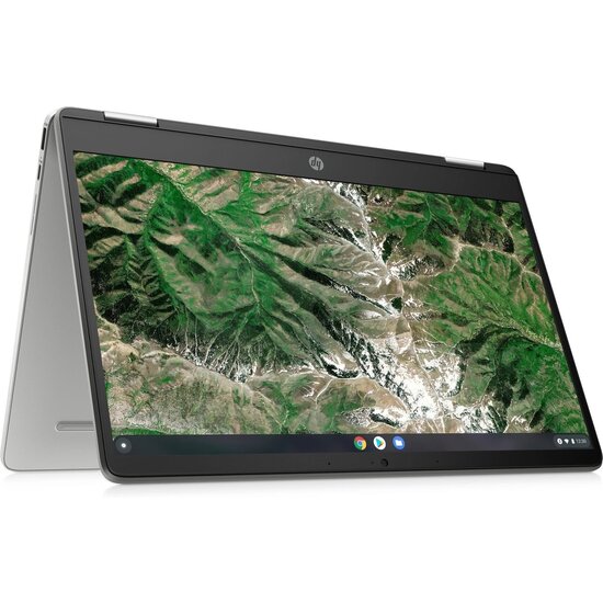 HP NBR 14.0" FHD Pent Silver N5030 8G 64G eMMC Chrome NL TS x360 14a-ca0350nd / Zilver / Ontsp / GMA