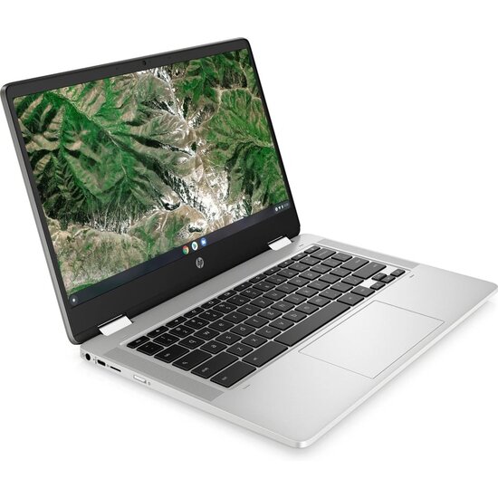 HP NBR 14.0" FHD Pent Silver N5030 8G 64G eMMC Chrome NL TS x360 14a-ca0350nd / Zilver / Ontsp / GMA