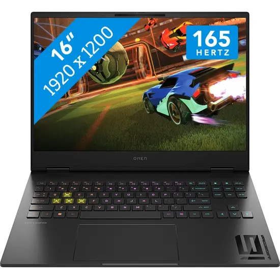 HP NBR 16.0" WUXGA PC i7-13700HX 32G 1T SSD W11 NL Omen Transcend 16-u0977nd / Zwart / Ontsp / 8Gb RTX4070