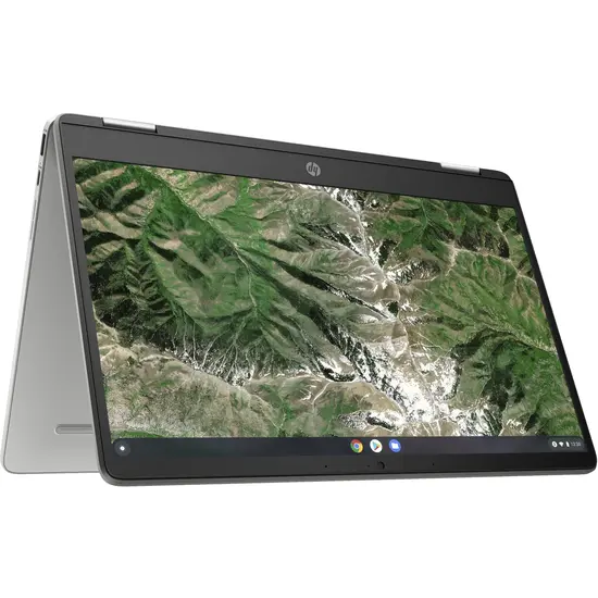 HP NBR 14.0" FHD Cel N4120 4G 64G eMMC Chrome NL TS x360 14a-ca0015nd / Zilver / Ontsp / GMA