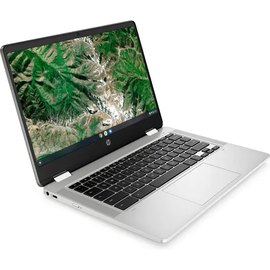 HP NBR 14.0" FHD Cel N4120 4G 64G eMMC Chrome NL TS x360 14a-ca0015nd / Zilver / Ontsp / GMA
