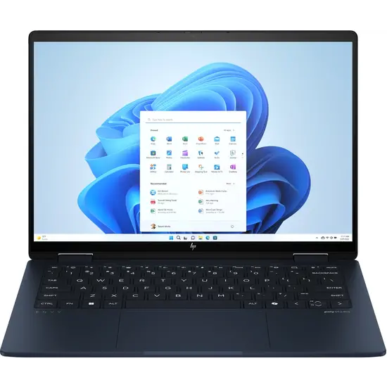 HP NBR 14.0" 2.8K Ultra 7-155U 16G 1T SSD W11 NL TS x360 14-fc0655nd / Blauw / OLED / GMA