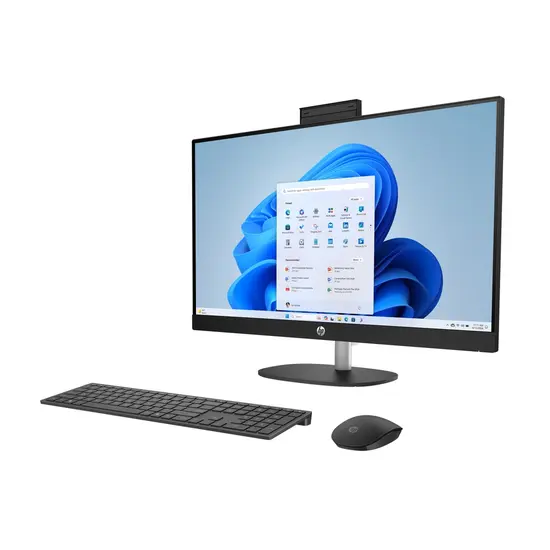 HP DTR 23.8" FHD AllinOne AI 24-cr2000nb Ultra 7-255U 32G 1T SSD W11 NL-F / Zwart / Ontsp / AMD