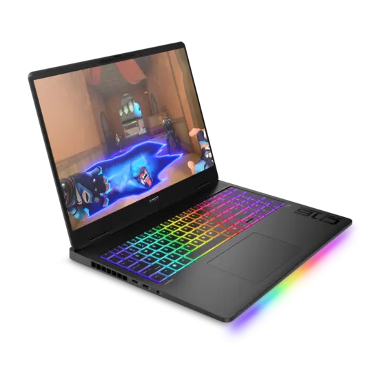 HP NBR 16.0" WQXGA AMD Ryzen AI9 HX375 32G 1T SSD W11 NL 16-ak0620nd / Zwart / Ontsp / 12Gb RTX5070ti