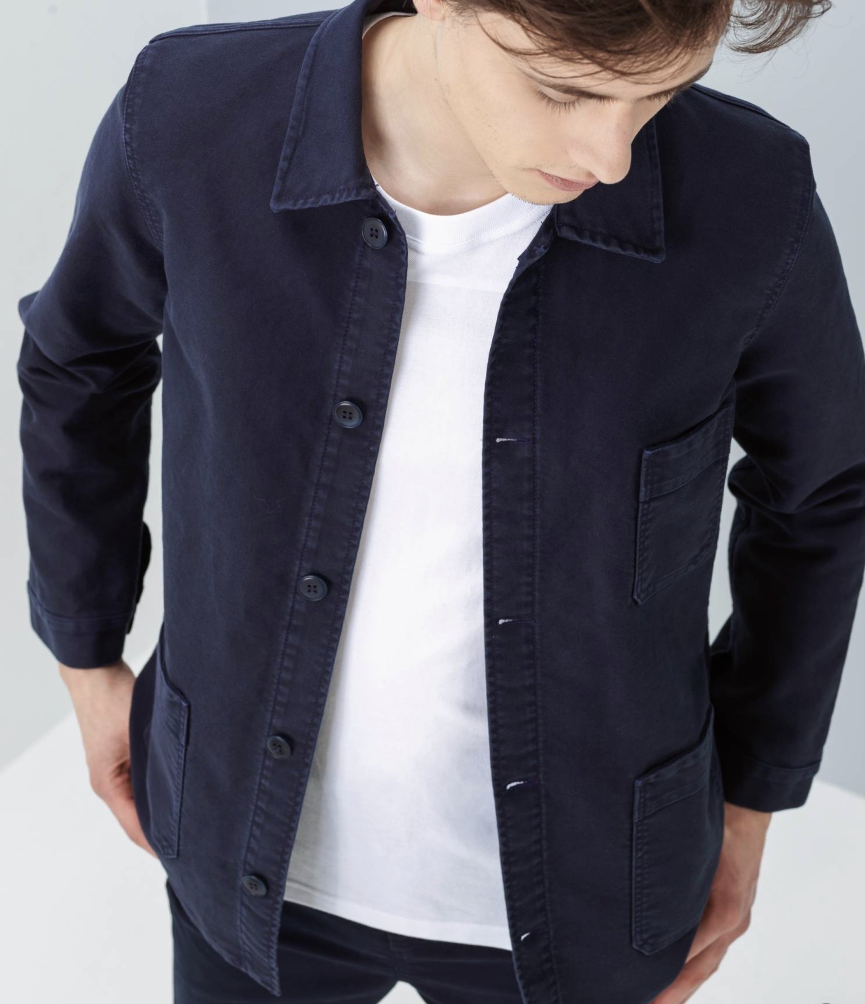 Le Mont st. Michel Genuine Work Jacket Navy Walther Apparel for Men