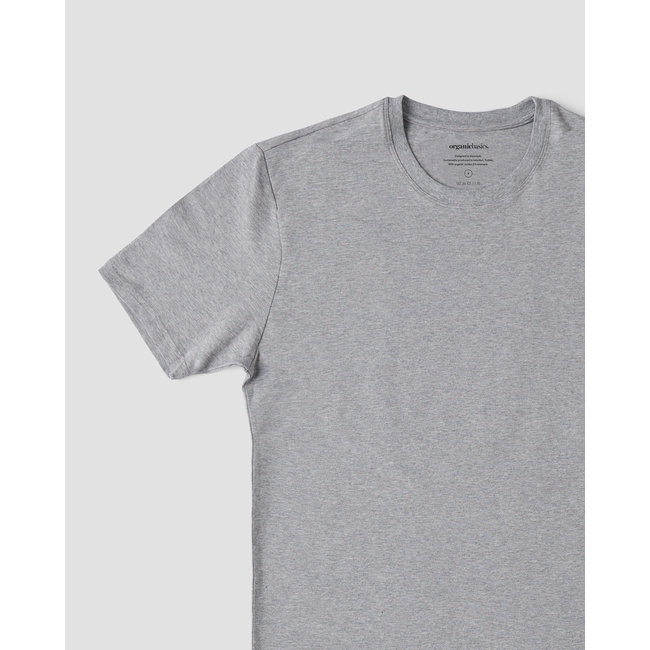 Organic Basics Organic Cotton Tee - Grey Melange