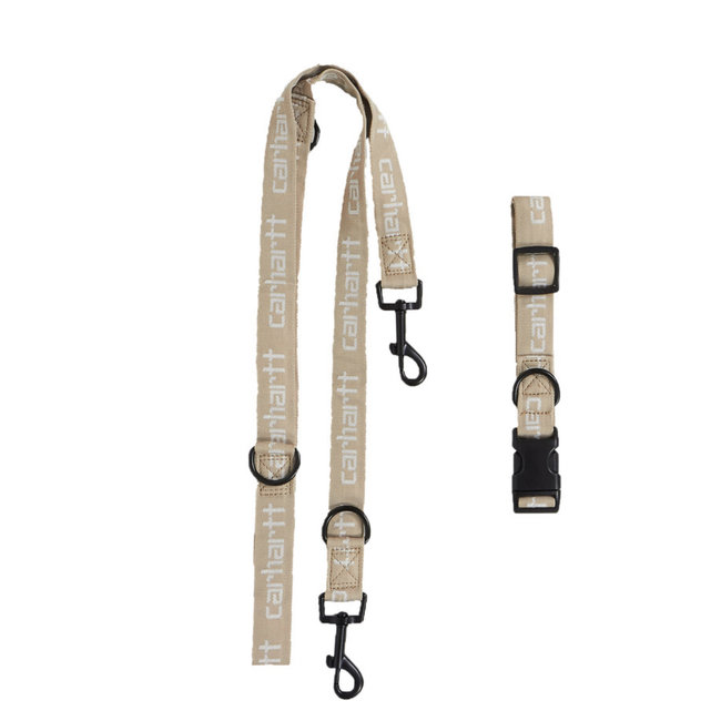Carhartt WIP Script Dog Leash & Collar - Wall / Wax