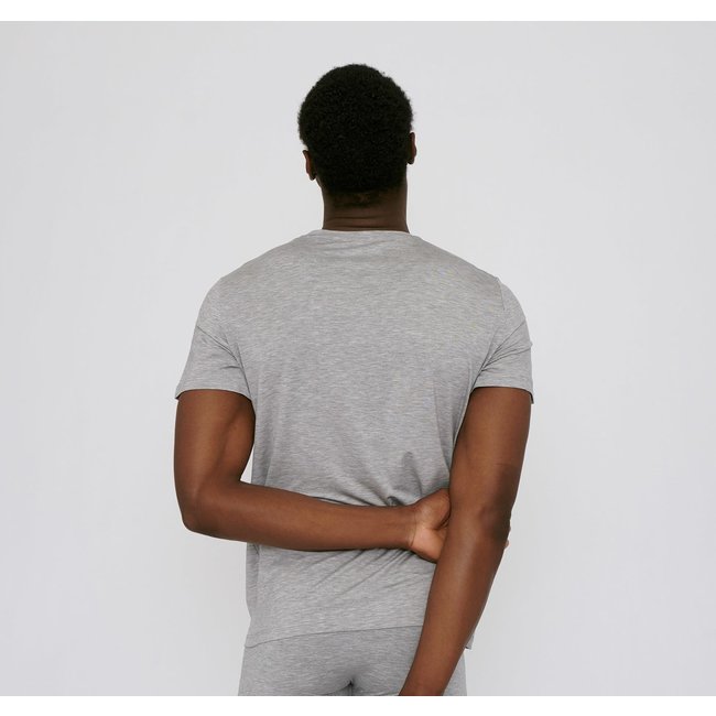 Organic Basics TENCEL™ Lite Crew Tee - Grey Melange