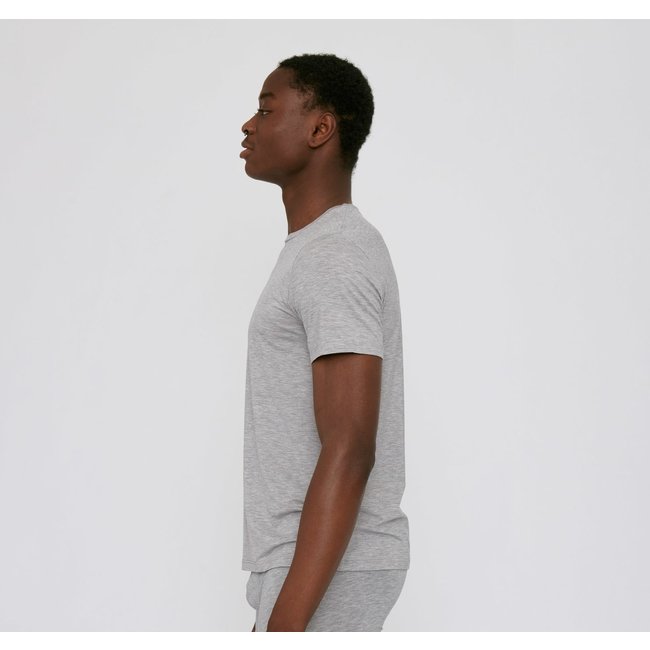 Organic Basics TENCEL™ Lite Crew Tee - Grey Melange