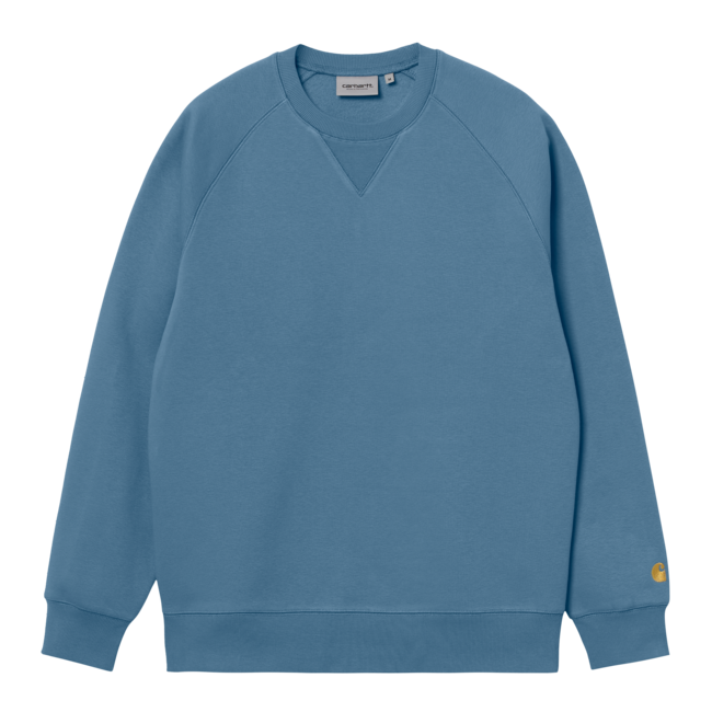 Carhartt WIP Chase Sweat Icy Water / Gold
