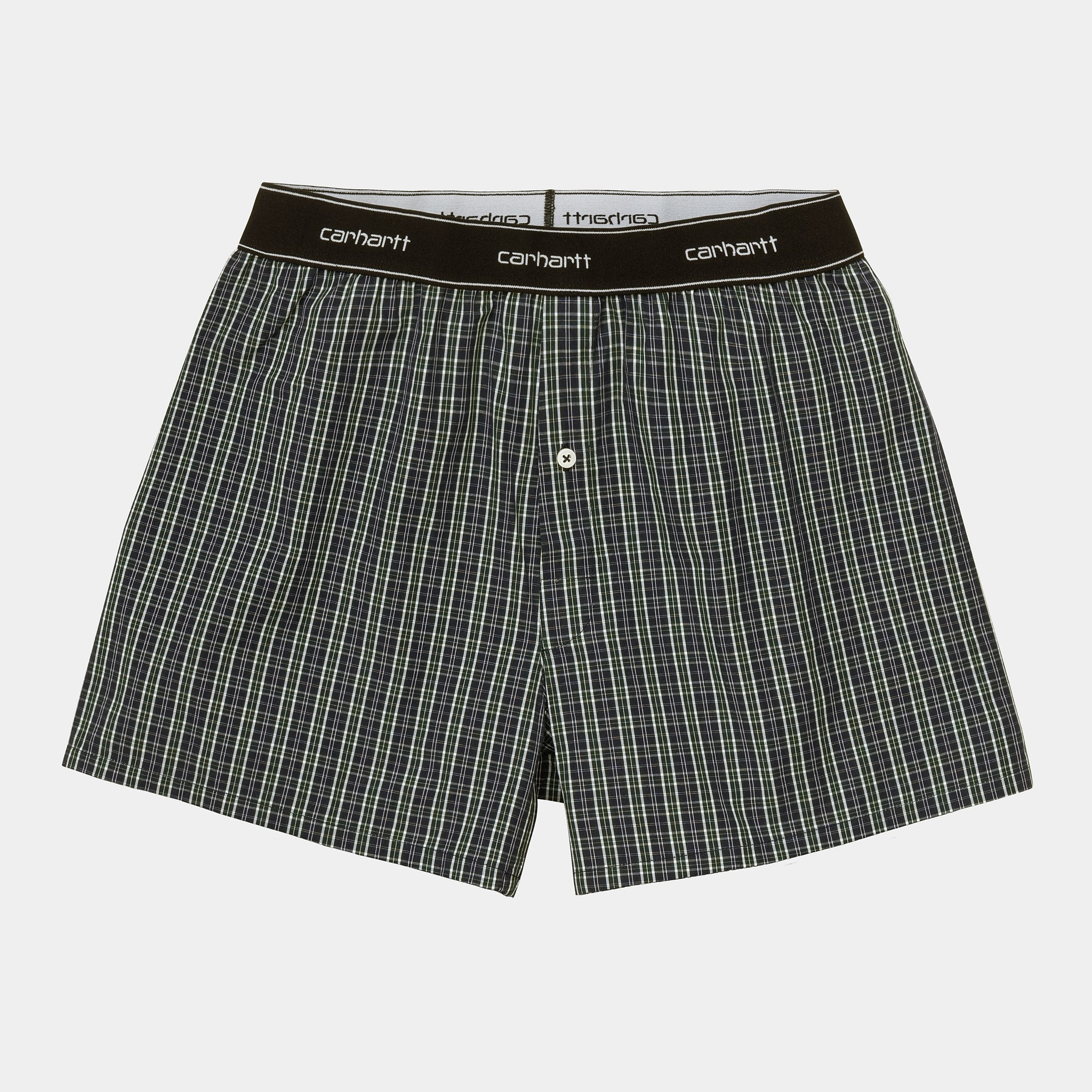 Carhartt WIP Cotton Script Boxers - James Check / Grove - Walther