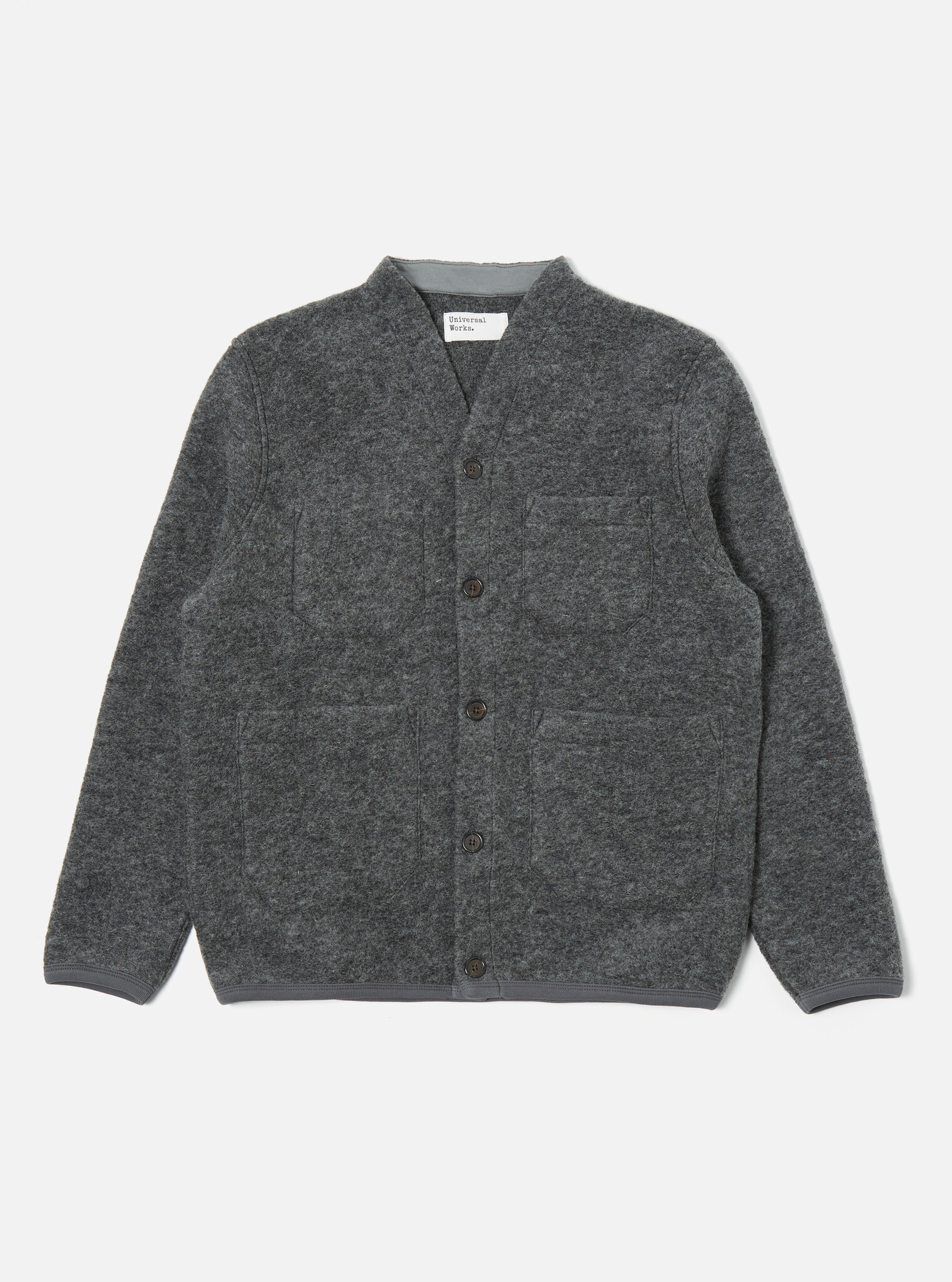 Universal works top wool fleece cardigan