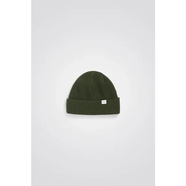 Norse Projects Merino lambswool Beanie - Army Green