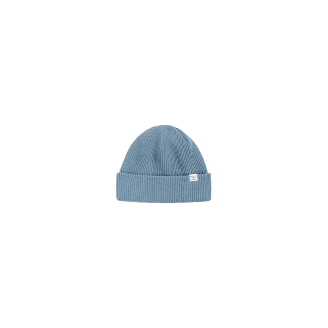 Norse Projects Merino Lambswool Beanie - Light Stone Blue