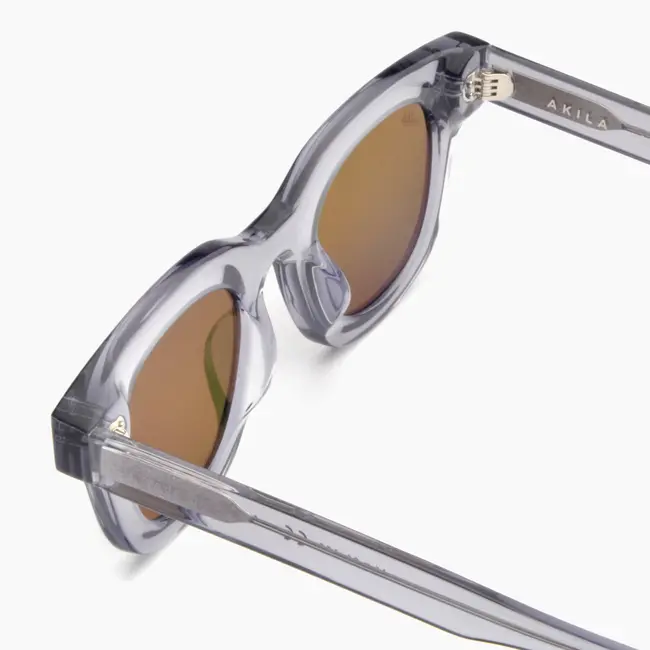 Akila Apollo - Cement Acetate / Oak Lenses