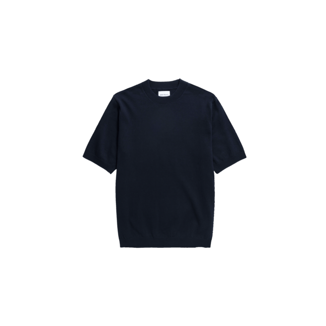 Norse Projects Rhys Cotton Linen T-Shirt - Dark Navy