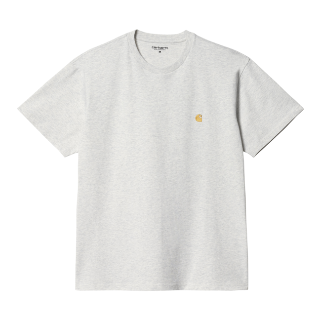 Carhartt WIP S/S Chase T-Shirt - Ash Heather /Gold