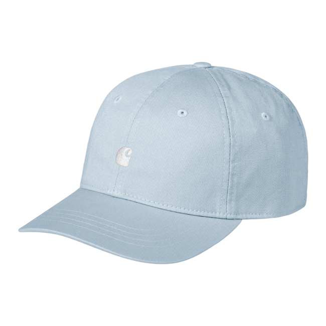 Carhartt WIP Madison Logo Cap - Frosted Blue / White