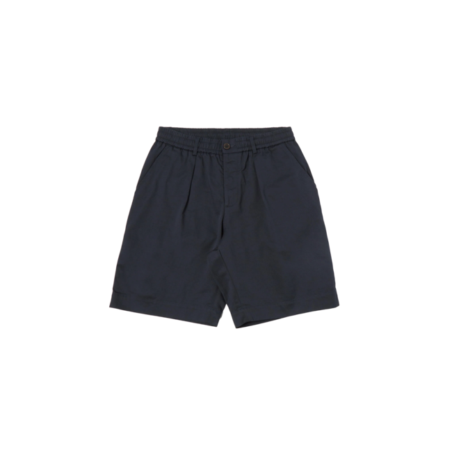 Universal Works Pleated Track Short  - Navy