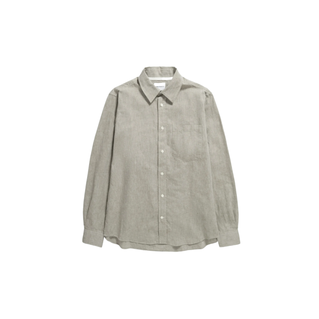 Norse Projects Algot Relaxed Cotton Linen - Ivy Green