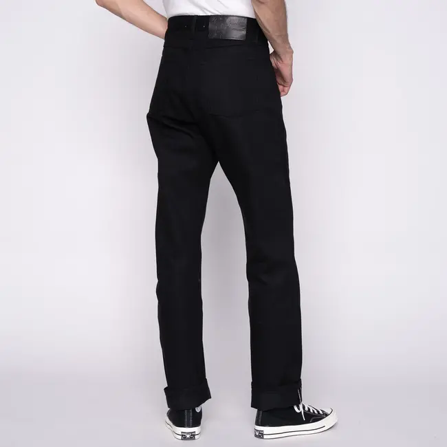 Naked and Famous Denim True Guy - Solid Black Selvedge