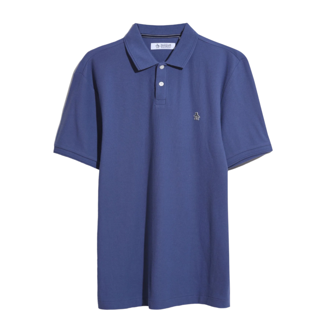 Original Penguin S/S Daddy Polo 2.0 Sticker Pete - Blue Indigo