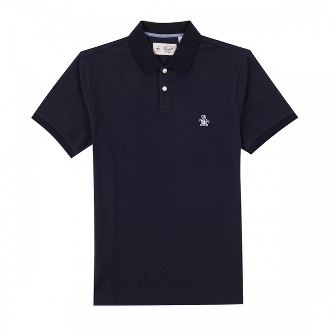 Original Penguin S/S Daddy Polo 2.0 Sticker Pete - Dark Sapphire