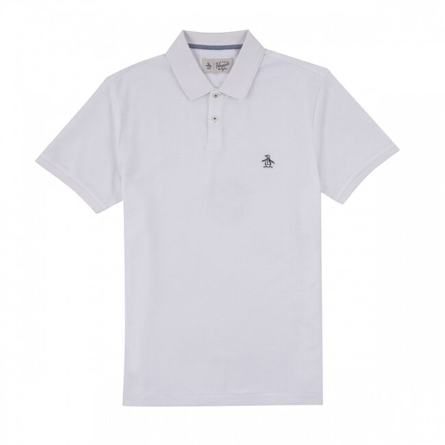 Original Penguin S/S Daddy Polo 2.0 Sticker Pete - Bright White