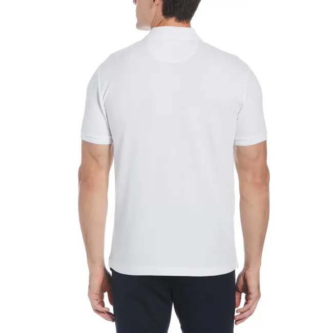 Original Penguin S/S Daddy Polo 2.0 Sticker Pete - Bright White