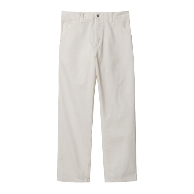 Carhartt WIP Single Knee Pant - Off White rinsed