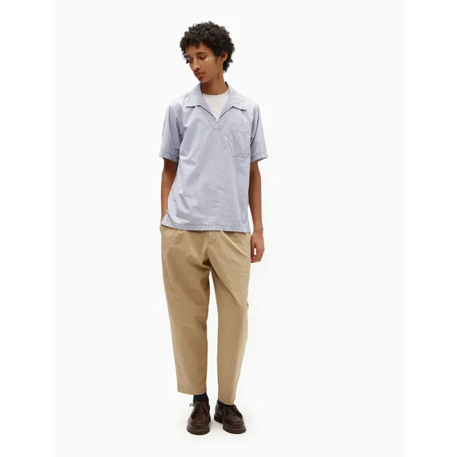 Universal Works Overhead Shirt - Navy / White