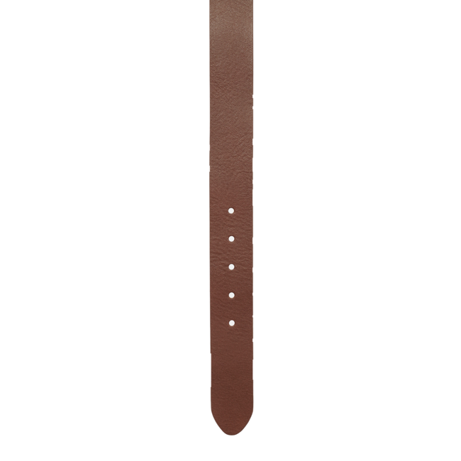 Carhartt WIP Scipt Belt Leather - Cognac / Silver