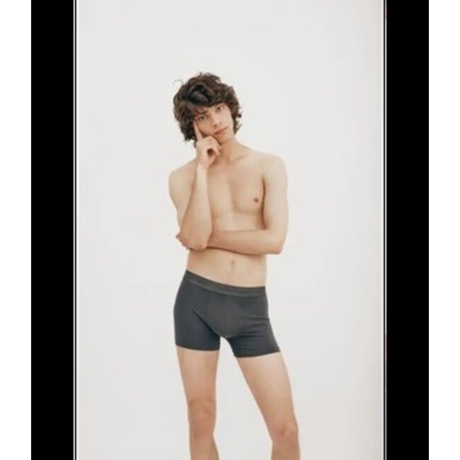 Organic Basics Core Boxers 3-Pack - Slate+Black / Black/ Slate