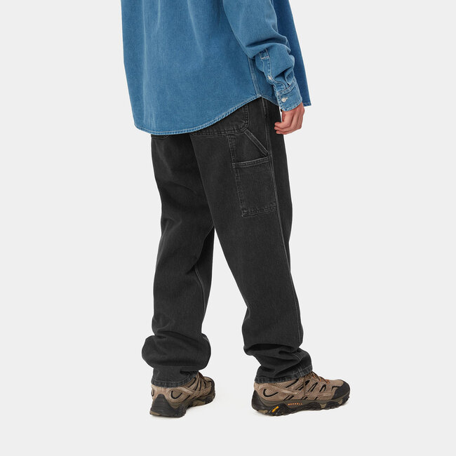 Carhartt WIP Single Knee Pant - Black stone washed