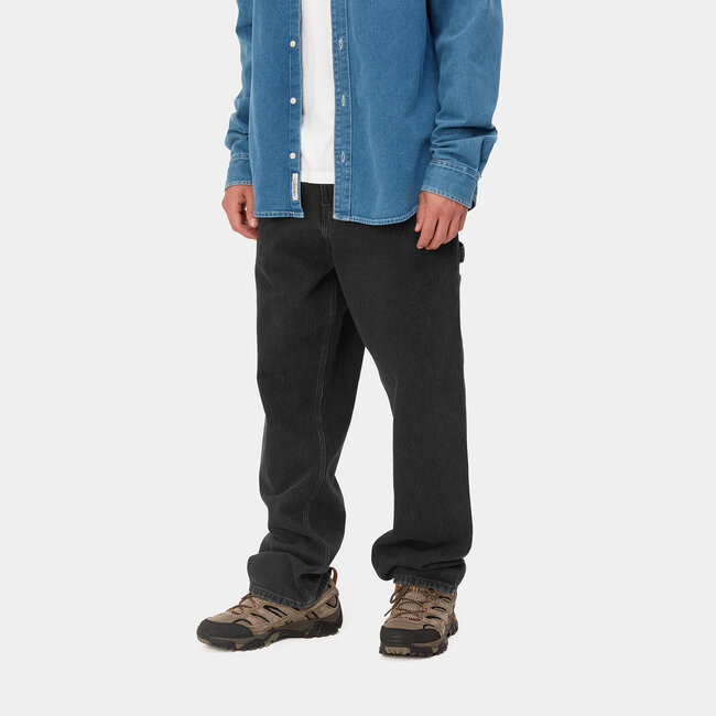 Carhartt WIP Single Knee Pant - Black stone washed