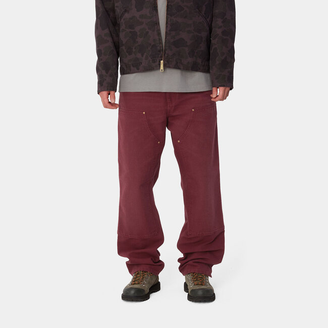 Carhartt WIP Double Knee Pant - Malbec aged canvas