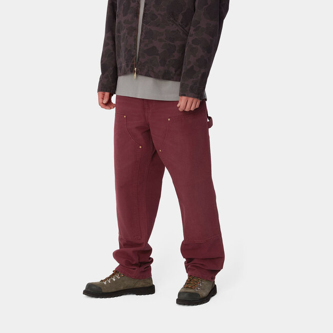 Carhartt WIP Double Knee Pant - Malbec aged canvas