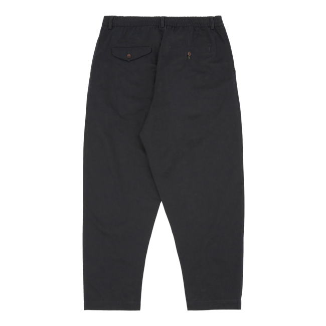 Universal Works Pleated Track Pant  - Black