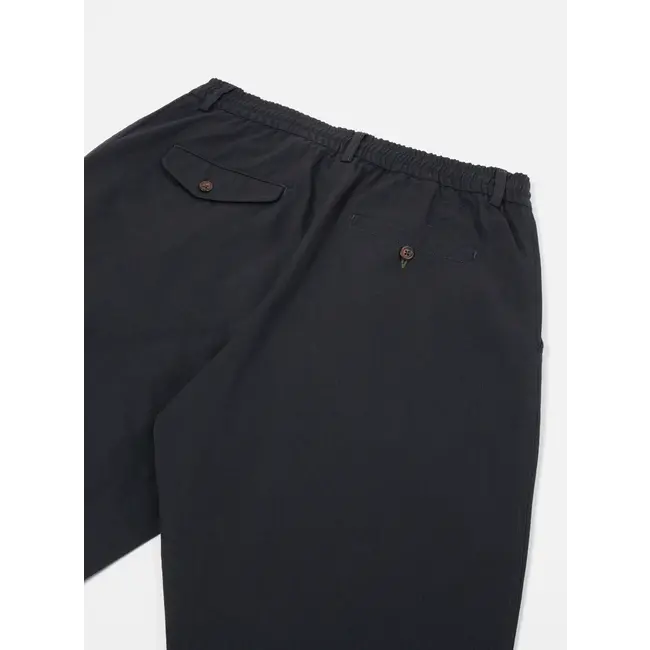 Universal Works Pleated Track Pant  - Black