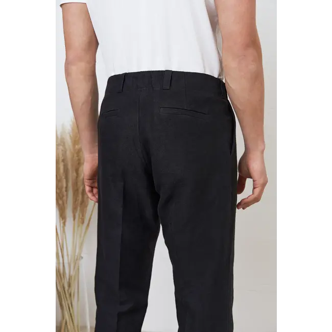 About Companions Jostha Trouser - Winter Linen Black
