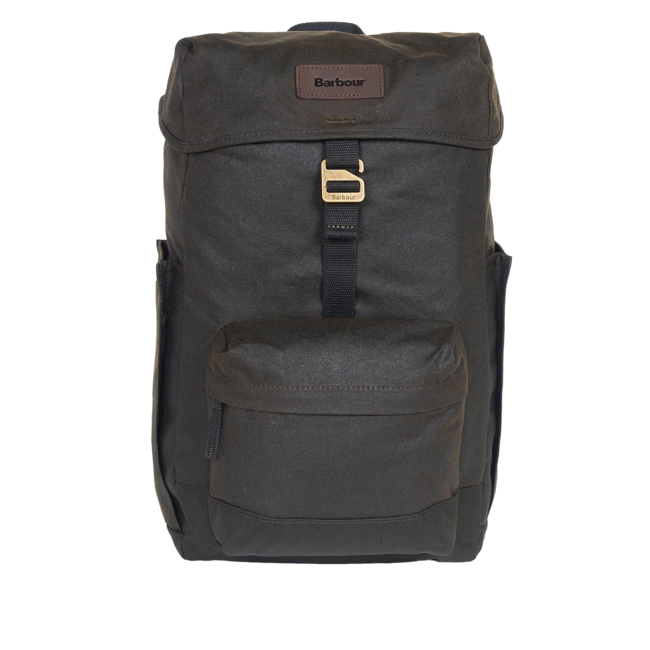 Barbour Field Wax Backpack - Olive / Black