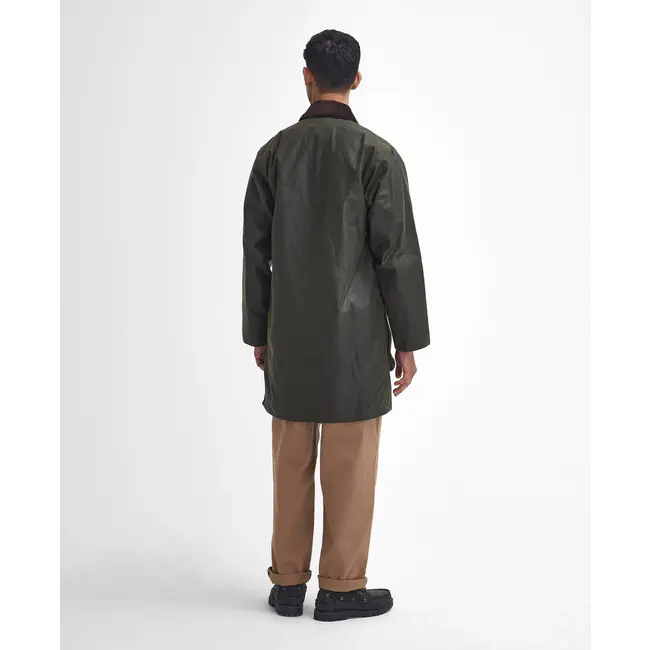 Barbour Border Wax Jacket - Archive Olive